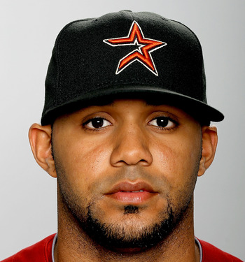 KISSIMMEE, FL - FEBRUARY 28: Jonathan Villar of the Houston Astros poses for a portrait during photo day at Osceola County Stadium on February 28, 2012 in Kissimmee, Florida. (Photo by Matthew Stockman/Getty Images)