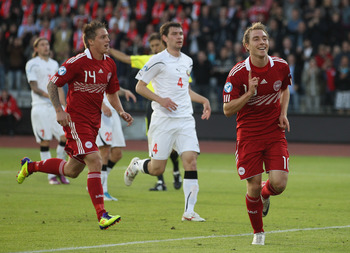 Eriksen (right): Seeking european glory on the senior stage