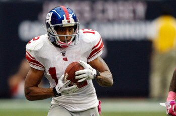 Steve Smith while playing for the Giants