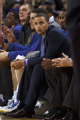 Stephen Curry spent a lot of time on the bench with injuries.