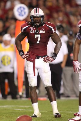 Jadeveon Clowney on Jadeveon Clowney Jeremy Brevard Us Presswire