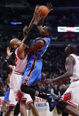 Taj Gibson [L] would fit in perfectly with the young Thunder.