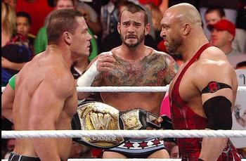 Wwe Survivor Series 2012 Cm Punk Vs John Cena Vs Ryback