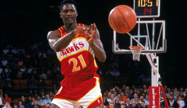 Atlanta Hawks' Mookie Blaylock drives past Denver Nuggets' Anthony News  Photo - Getty Images