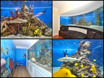 Images courtesy of Realtor.com [Arenas' actual tank]