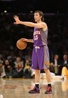 January 17, 2008; Steve Nash of the Phoenix Suns during the game. The Phoenix Suns defeated the Los Angeles Lakers by the final score of 106-98 at Staples Center in downtown Los Angeles, CA.
