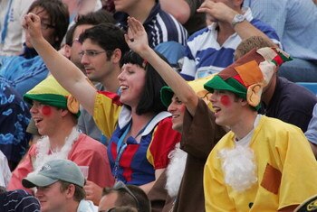 LEEDS, UNITED KINGDOM - AUGUST 05: Cricket fans dressed as Snow White and her dwarves enjoy the action during day two of the third npower test match between England and Pakistan at Headingley on August 5, 2006 in Leeds, England.  (Photo by Mike Hewitt/Get