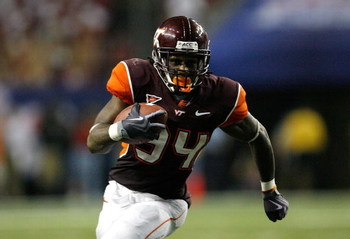 ATLANTA - SEPTEMBER 05: Ryan Williams #34 of the Virginia Tech Hokies against the Alabama Crimson Tide during the Chick-fil-A Kickoff Game at Georgia Dome on September 5, 2009 in Atlanta, Georgia. (Photo by Kevin C. Cox/Getty Images)