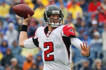 FOXBORO, MA - SEPTEMBER 27:  Quarterback Matt Ryan #2 of the Atlanta Falcons drops back to pass against the New England Patriots in the first quarter during the game at Gillette Stadium on September 27, 2009 in Foxboro, Massachusetts.  (Photo by Jim Rogas