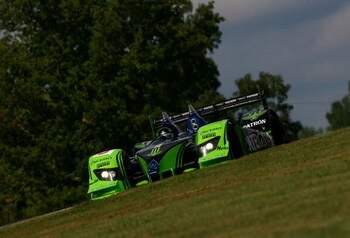BRASELTON, GA - SEPTEMBER 24: Scott Sharp drives the #9 LMP1 Patron Highcroft Racing Acura ARX-02a during practice for the American Le Mans Series Petit Le Mans on September 24, 2009 at Road Atlanta in Braselton, Georgia.  (Photo by Darrell Ingham/Getty I