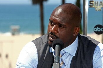 SANTA MONICA, CA - AUGUST 05:  NBA player Shaquille O'Neal answers questions at a press conference for ABC's new reality show 'Shaq Vs.' held at the Lowes Hotel on August 5, 2009 in Santa Monica, California.  (Photo by Alberto E. Rodriguez/Getty Images)