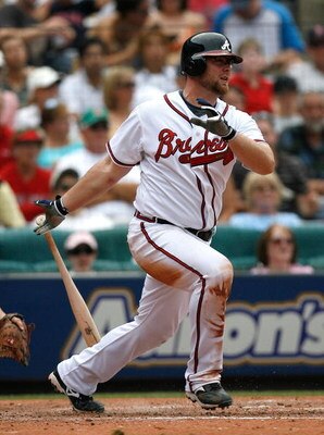 ATLANTA - JUNE 27:  Catcher Brian McCann #16 of the Atlanta Braves against the Boston Red Sox at Turner Field on June 27, 2009 in Atlanta, Georgia.  (Photo by Kevin C. Cox/Getty Images)