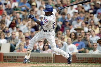 CHICAGO - JUNE 29: Felix Pie #20 of the Chicago Cubs swings at the pitch during the game against the Milwaukee Brewers on June 29, 2007 at Wrigley Field in Chicago, Illinois. (Photo by Jonathan Daniel/Getty Images) 