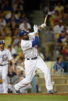 LOS ANGELES, CA - SEPTEMBER 04:  Matt Kemp #27 of the Los Angeles Dodgers bats against the San Diego Padres at Dodger Stadium on September 4, 2009 in Los Angeles, California.  (Photo by Jeff Gross/Getty Images)