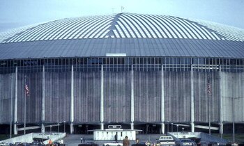 The Astrodome, home of the Houston Oilers, Houston,  Texas, 1983.  (Photo by Al Messerschmidt/Getty Images)