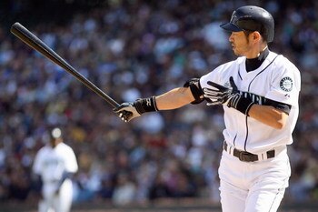 SEATTLE - SEPTEMBER 20:  Ichiro Suzuki #51 of the Seattle Mariners stands at bat during the game against the New York Yankees on September 20, 2009 at Safeco Field in Seattle, Washington. (Photo by Otto Greule Jr/Getty Images)  