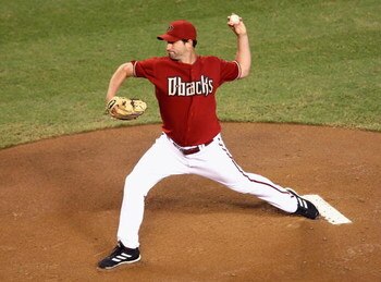 PHOENIX - SEPTEMBER 22:  Starting pitcher Doug Davis #49 of the Arizona Diamondbacks pitches against the San Francisco Giants during the major league baseball game at Chase Field on September 22, 2009 in Phoenix, Arizona.  (Photo by Christian Petersen/Get