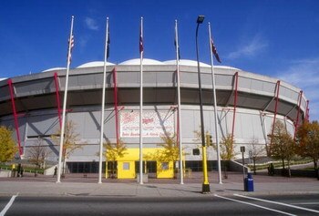 MINNEAPOLIS, MN -1992:  General view of the Hubert H. Humphrey Metrodome in Minneapolis Minnesota. (Photo by Jonathan Daniel/Getty Images)