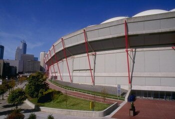 MINNEAPOLIS, MN -1992:  General view of the Hubert H. Humphrey Metrodome in Minneapolis Minnesota. (Photo by Jonathan Daniel/Getty Images)