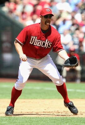 PHOENIX - APRIL 12:  Infielder Chad Tracy #18 of the Arizona Diamondbacks in action during the game against the Los Angeles Dodgers at Chase Field on April 10, 2009 in Phoenix, Arizona. The Diamondbacks defeated the Dodgers 9-4.  (Photo by Christian Peter