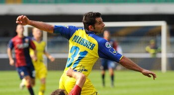 VERONA, ITALY - SEPTEMBER 20:  Sergio Pellissier of Genoa CFC in action during the Serie A match between AC Chievo Verona and Genoa CFC at Stadio Marc' Antonio Bentegodi on September 20, 2009 in Verona, Italy. (Photo by Dino Panato/Getty Images)