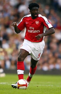 LONDON - AUGUST 23:  Kolo Toure of Arsenal in action during the Barclays Premier League match between Fulham and Arsenal at Craven Cottage on August 23, 2008 in London, England.  (Photo by Jamie McDonald/Getty Images)