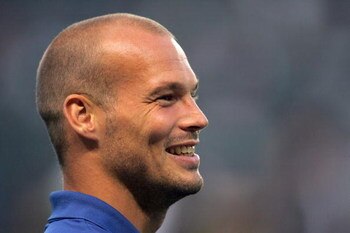 CARSON, CA - AUGUST 15:  Freddie Ljungberg of Seattle Sounders FC smiles during warm-up prior to their MLS match against the Los Angeles Galaxy at The Home Depot Center on August 15, 2009 in Carson, California. Sounders FC defeated the Galaxy 2-0.  (Photo