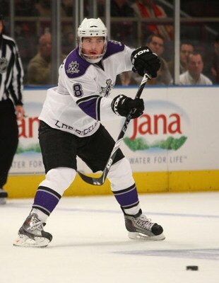 NEW YORK - OCTOBER 14: Drew Doughty #8 of the Los Angeles Kings skates against the New York Rangers at Madison Square Garden on October 14, 2009 in New York, New York. (Photo by Bruce Bennett/Getty Images)