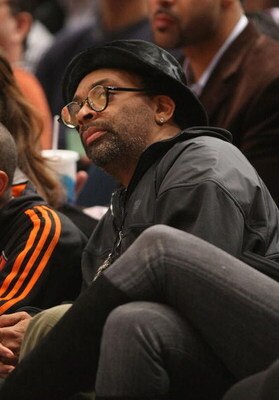 NEW YORK - MARCH 20:  Director Spike Lee watches the game between the Sacramento Kings and the New York Knicks on March 20, 2009 at Madison Square Garden in New York City. NOTE TO USER: User expressly acknowledges and agrees that, by downloading and or us