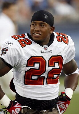 NASHVILLE, TN - AUGUST 15: Clifton Smith #22 of the Tampa Bay Buccaneers looks on during pregame warmups against the Tennessee Titans during a preseason NFL game at LP Field on August 15, 2009 in Nashville, Tennessee. The Titans beat the Buccaneers 27-20.