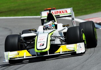 SAO PAULO, BRAZIL - OCTOBER 18:  Jenson Button of Great Britain and Brawn GP drives on his way to winning the F1 World Drivers Championship during the Brazilian Formula One Grand Prix at the Interlagos Circuit on October 18, 2009 in Sao Paulo, Brazil.  (P