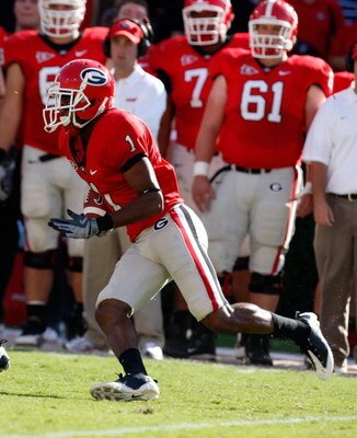 ATHENS, GA - OCTOBER 03:  Branden Smith #1 of the Georgia Bulldogs against the Louisiana State University Tigers at Sanford Stadium on October 3, 2009 in Athens, Georgia.  (Photo by Kevin C. Cox/Getty Images)