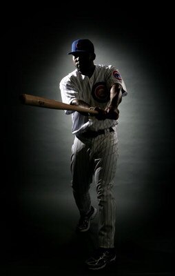 MESA, AZ - FEBRUARY 23:  Milton Bradley #21 of the Chicago Cubs poses during photo day at the Fitch Park Spring Training complex on February 23, 2009 in Mesa, Arizona. (Photo by Donald Miralle/Getty Images)