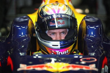 JEREZ DE LA FRONTERA, SPAIN - FEBRUARY 09:  Sebastian Vettel of Germany and Red Bull Racing F1 team prepares to drive the new RB5 Formula One car during the Red Bull 2009 F1 Launch at the Circuito de Jerez on February 9, 2009 in Jerez de la Frontera, Spai