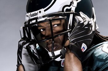 PHILADELPHIA - APRIL 30: Philadelphia Eagles player Asante Samuel poses for portraits April 30,2008 at the NovaCare Training Facility in Philadelphia, Pennsylvania. (Photo by Chris McGrath/Getty Images)