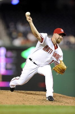 WASHINGTON - SEPTEMBER 18:  Tim Redding #17 of the Washington Nationals pitches against the New York Mets September 18, 2008 at Nationals Park in Washington, DC.  (Photo by Greg Fiume/Getty Images)