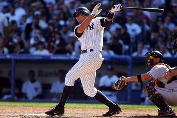 NEW YORK - SEPTEMBER 20: Alex Rodriguez #13 of the New York Yankees hits a fourth inning single against the Baltimore Orioles on September 20, 2008 at Yankee Stadium in the Bronx borough of New York City. The Yankees defeated the Orioles 1-0.  (Photo by J