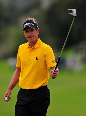 PACIFIC PALISADES, CA - FEBRUARY 21:  Luke Donald of England on the 18th hole during the third round of the Northern Trust Open at the Riviera Country Club February 21, 2009 in Pacific Palisades, California.  (Photo by Stuart Franklin/Getty Images)
