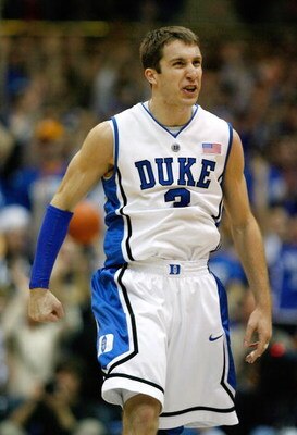 DURHAM, NC - JANUARY 17:  Greg Paulus #3 of Duke Blue Devils reacts after a play during the game against the Georgetown Hoyas on January 17, 2009 at Cameron Indoor Stadium in Durham, North Carolina.  The Blue Devils defeated the Hoyas 76-67. (Photo by Kev