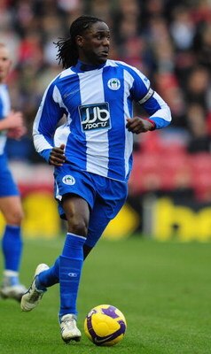 MIDDLESBROUGH, UNITED KINGDOM - FEBRUARY 21:  Mario Melchiot of Wigan in action during the Barclays Premier League match between Middlesbrough and Wigan Athletic at the Riverside on February 21, 2009 in Middlesbrough, England.  (Photo by Mike Hewitt/Getty