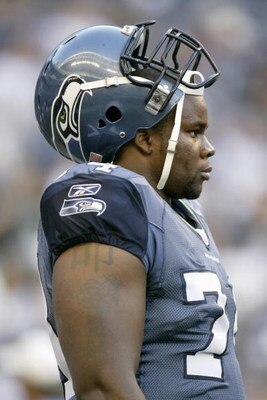 SEATTLE - AUGUST 12:  Ray Willis #74 of the Seattle Seahawks looks on the field before the preseason game against the Dallas Cowboys on August 12, 2006 at Qwest Field in Seattle Washington. (Photo by Otto Greule Jr/Getty Images) 