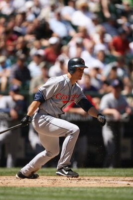 SEATTLE - JULY 20:  Grady Sizemore #24 of the Cleveland Indians bats against the Seattle Mariners on July 20, 2008 at Safeco Field in Seattle, Washington. The Indians defeated the Mariners 6-2. (Photo by Otto Greule Jr/Getty Images)