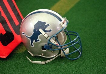 5 Nov 2000: A view of the Detroit Lions football helmet taken on the field during the game against the  Miami Dolphins at the Silverdome in Pontiac, Michigan.  The Dolphins defeated the Lions 23-18.Mandatory Credit: Tom Pidgeon  /Allsport