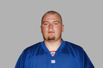EAST RUTHERFORD, NJ - 2008:  Jared Lorenzen of the New York Giants poses for his 2008 NFL headshot at photo day in East Rutherford, New Jersey.  (Photo by Getty Images)