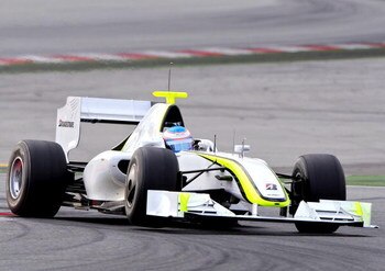 BARCELONA, SPAIN - MARCH 09:  Jenson Button of Great Britain and Brawn GP in action during formula one testing at the Circuit de Catalunya on March 9, 2009 in Barcelona, Spain.  (Photo by Jasper Juinen/Getty Images)