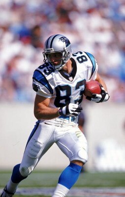 26 Sep 1999: Patrick Jeffers #83 of the Carolina Panthers carries the ball during a game against the Cincinnati Bengals at the Ericson Stadium in Charlotte, North Carolina. The Panthers defeated the Bengals 27-3. Mandatory Credit: Scott Halleran  /Allspor