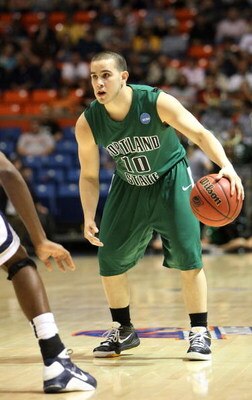 BOISE, ID - MARCH 20:  Guard Jeremiah Dominguez #10 of the Portland State Vikings looks to drive the ball against the Xavier Musketeers during the first round of the NCAA Division I Men's Basketball Tournament at the Taco Bell Arena on March 20, 2009 in B