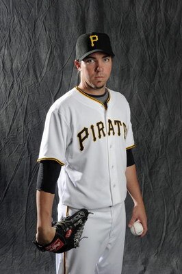 BRADENTON, FL - FEBRUARY 22: Sean Burnett #17 of the Pittsburgh Pirates poses during photo day at the Pirates spring training complex on February 22, 2009 in Bradenton, Florida. (Photo by Rob Tringali/Getty Images)