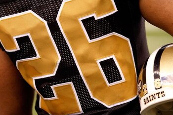 NEW ORLEANS - NOVEMBER 24:  Deuce McAllister #26 of the New Orleans Saints waits to go on the field against the Green Bay Packers on November 24, 2009 at the Superdome in New Orleans, Louisiana. The Saints defeated the Packers 51-29.  (Photo by Chris Gray