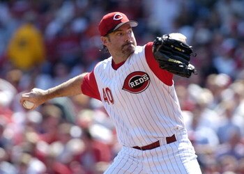 CINCINNATI, OH - APRIL 4:  Paul Wilson #40 of the Cincinnati Reds winds up for a pitch on April 4, 2005 at Great American Ballpark in Cincinnati, Ohio. The Reds defeated the Mets 7-6.  (Photo by David Maxwell/Getty Images)